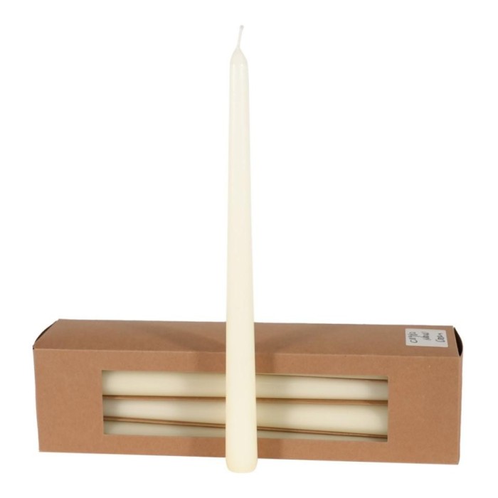 CANDELA CONICA H.300MM D.21MM. CREMA